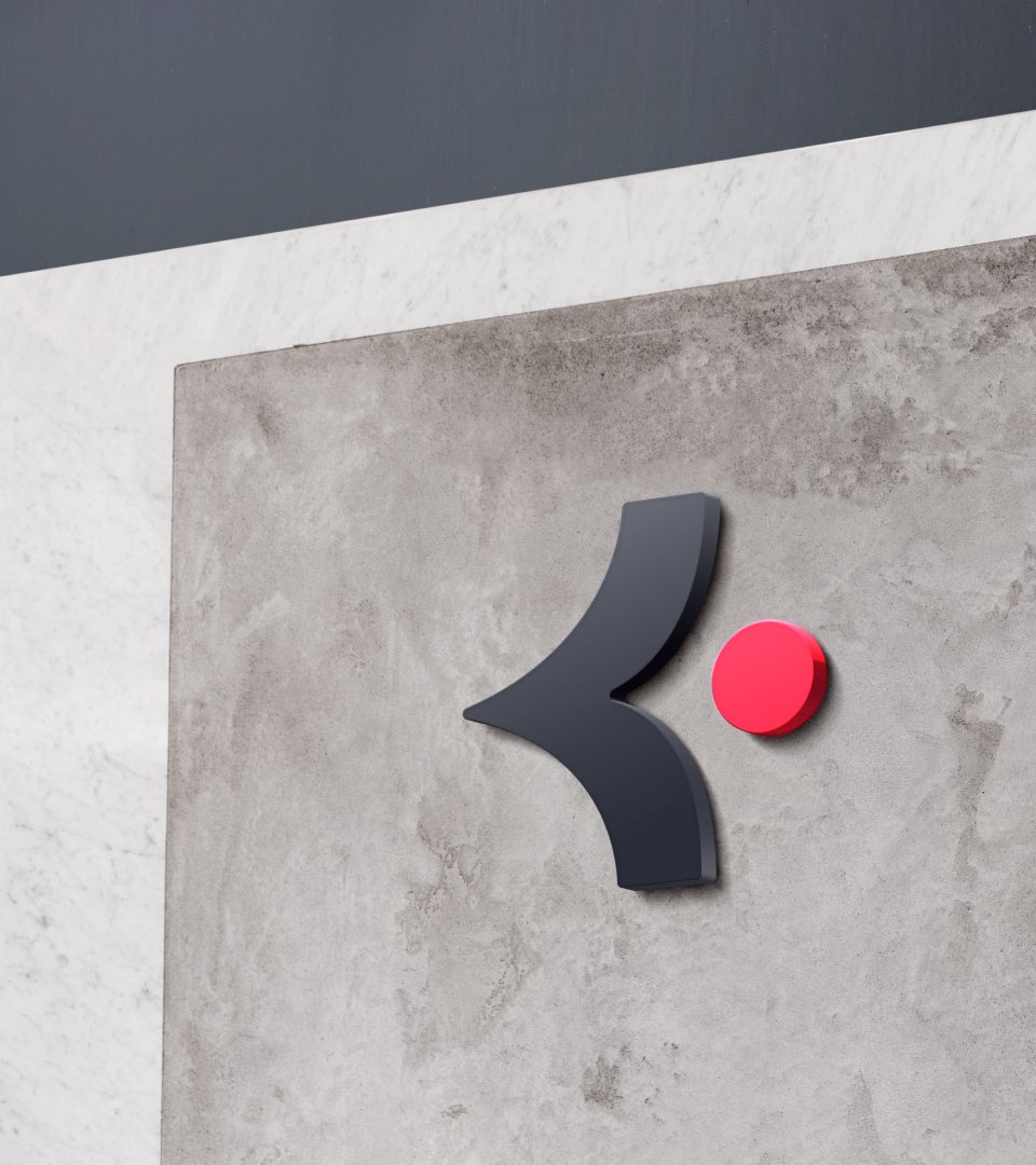 Mockup de l'icône du logo de Konvergo